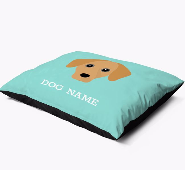 'Yappicon and Name' - Personalised {breedFullName} Dog Bed